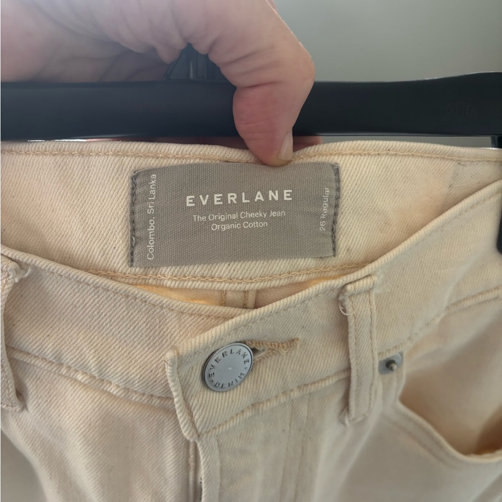 Everlane Women's Straight Leg Jeans - Cream